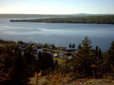 2004 - Part 4 - Newfoundland - 26 view from Ferry Brook mtn of Norris Arm NF
