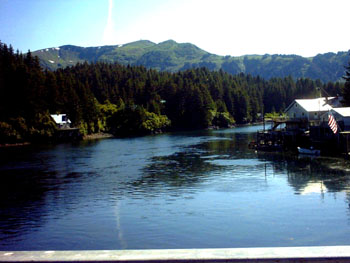 2005 - Part 3 - Alaska Phase II - 31 Seldovia AK Slough view from the bridge
