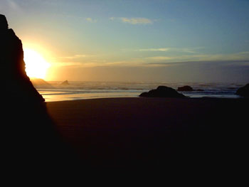 2005 - Part 4 - Back in the Lower 48 - 08 Gold Beach OR sunset